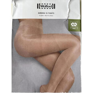Wolford Aurora 16013 Size XS Control Top Tights Gobi